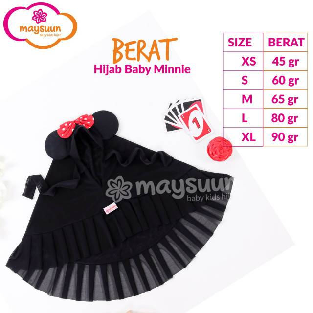 Hijab baby and kids minnie Maysuun