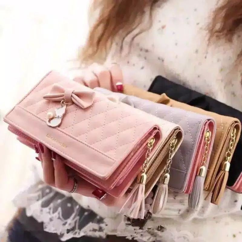 Medan Termurah KD51 Korean style Dompet panjang tebal fashion wanita Terlaris Dompet wanita