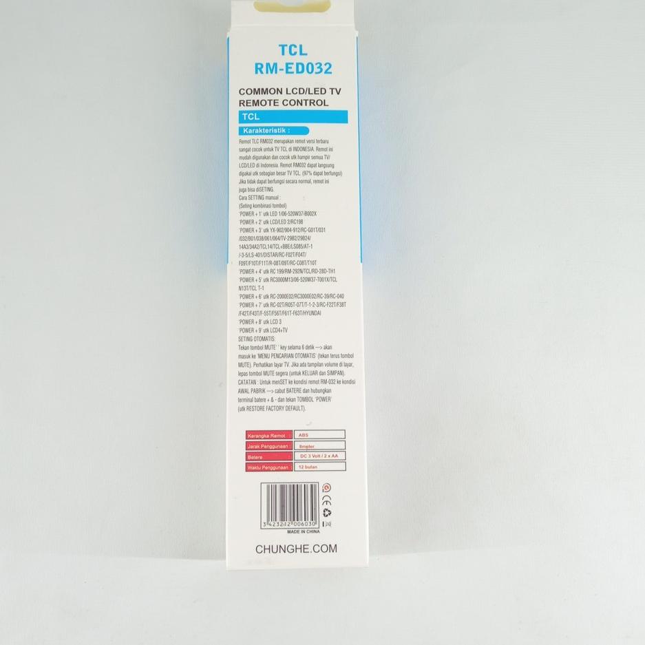 Laris PKC0T Remote TV TCL LCD LED Multi Universal L32D2740EISD C32E210 L32S4603 Smart 4K Original Pa