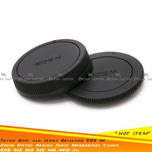 Set Body   Rear Cap Tutup Bodi   Lensa Belakang Kamera Mirrorless Canon EOS M2 M3 M5 M6 M10
