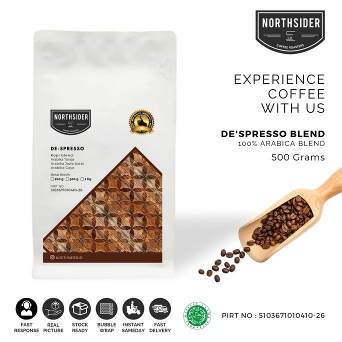 

BIJI KOPI ARABIKA DE S-PRESSO BLEND - 500GR NORTHSIDER ESPRESSO BLEND