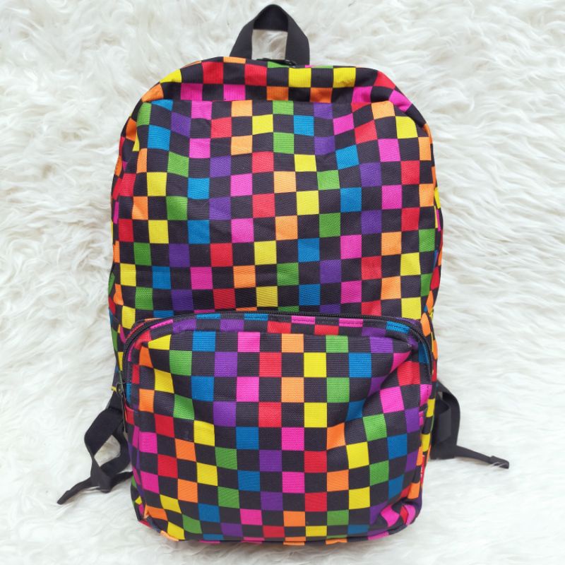 Ransel warna warni preloved brand SPAO