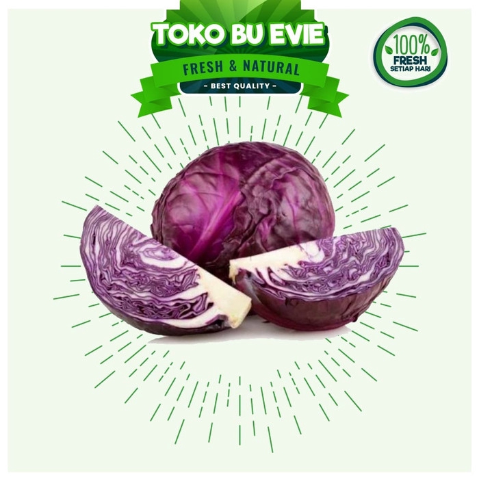 

PREMIUM Kol Ungu 100% Fresh dan Halal, Sayur Segar Buah Segar