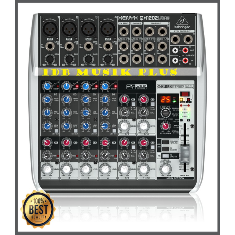 Mishad Shop -  Mixer BEHRINGER XENYX QX 1202 USB / QX 1202USB / QX1202USB ORIGINAL GU-5117-1458