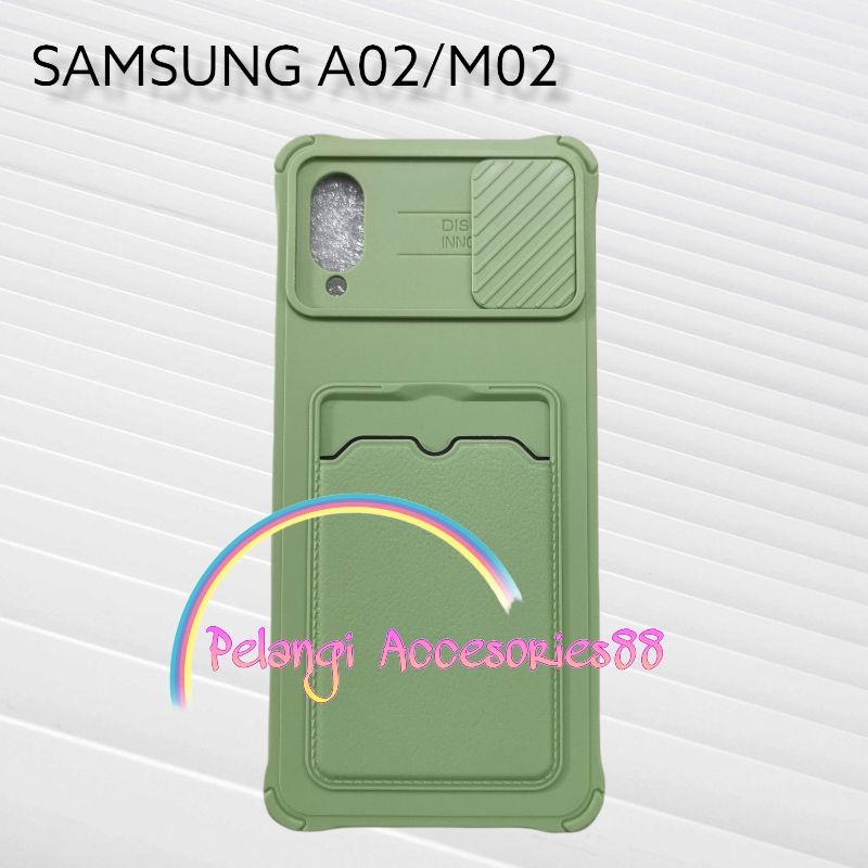 CASE SAMSUNG A02 / M02 CASE MACARON SOFTCASE SLEDING WARNA WARNI