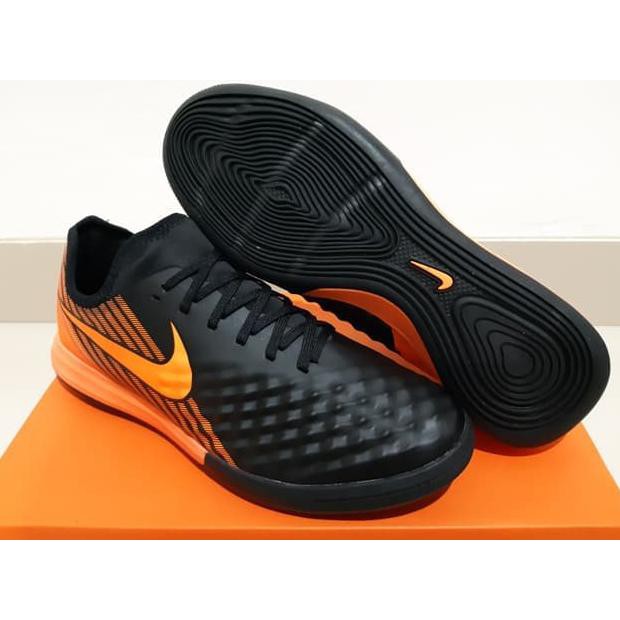 FUTSAL SHOES ORIGINAL GRADE SEPATU FUTSAL NIKE MAGISTAX FINALE II BLACK TOTAL ORANGE KUALITAS