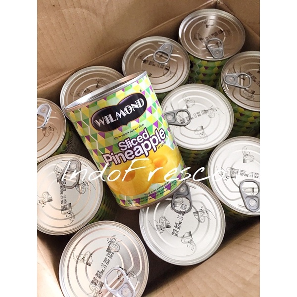 

Kalengbuah- Wilmond Sliced Pineapple In Syrup Canned- Buah Nanas Kaleng 567G -Buah-Kaleng.