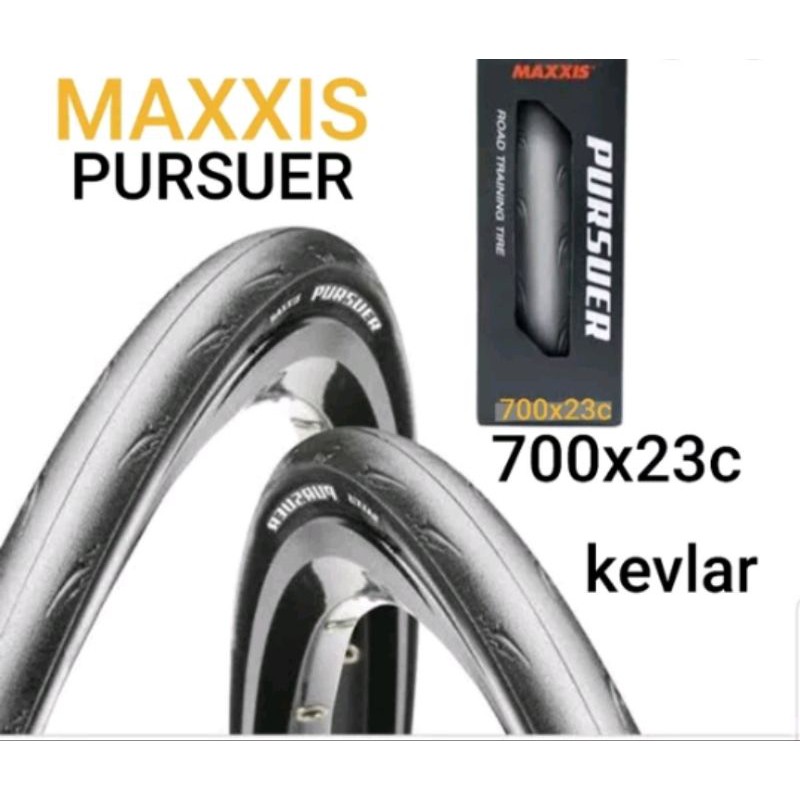 Ban Luar Maxxis Pursuer 700 x 23c . Tire Road Bike Maxis 700c x 23 c Kevlar Folding Bead