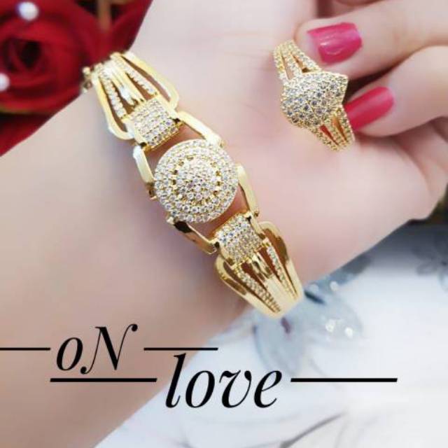 Xuping set perhiasan lapis emas 24k 0911