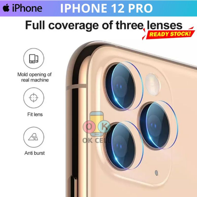 Tempered Glass Lens Camera Camera12 Pro-Anti Gores Kaca Kamera Beakang iPhone 12pro Screen Protector