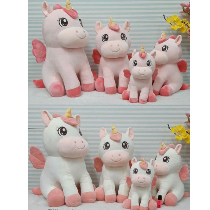 Boneka Sitting Unicorn Size 65cm/boneka soft unicorn/kado ultah unicorn/Boneka Unicorn Jumbo/Boneka Karakter