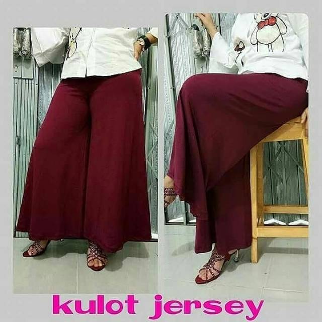 Kulot Polos Mayung Bahan Jersey