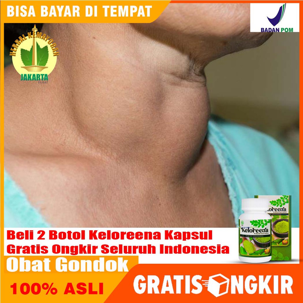 Keloreena Kapsul Ekstrak Daun Kelor Alami Obat Herbal Untuk Mengatasi Gondok, Obat Gondok, Tiroid