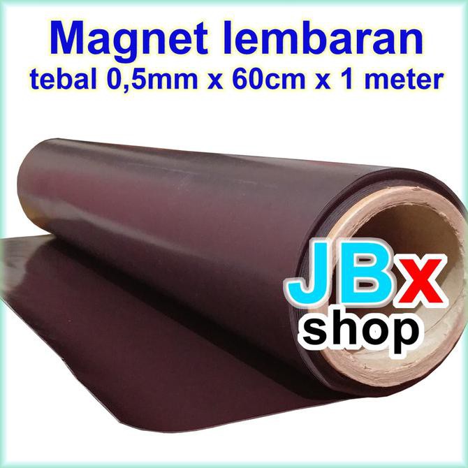 

Rubber magnet sheet lembaran roll hitam tebal 0.5mm x 60cm x 100cm