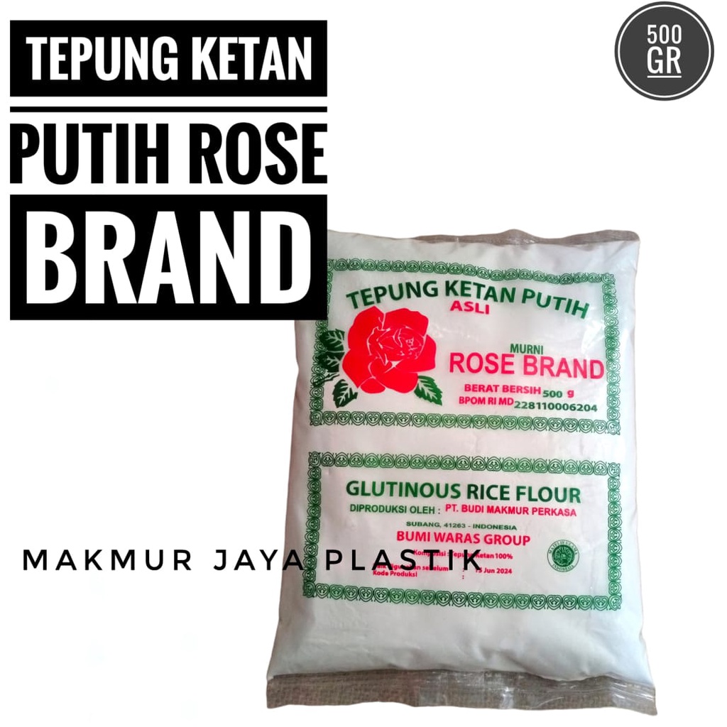 

Tepung ketan putih rosebrand kemasan 500 gram