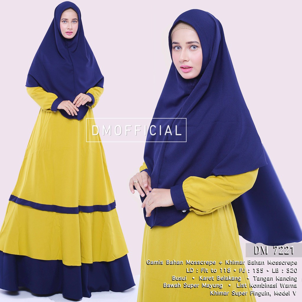 Baju gamis bahan moscrepe