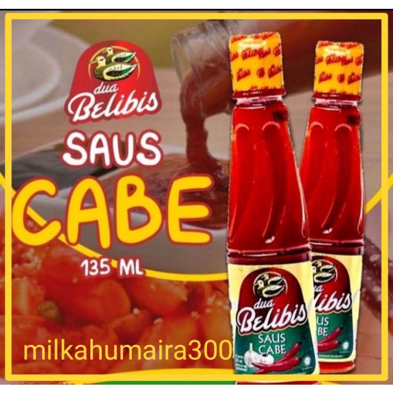 

SAUS CABE BELIBIS BOTOL SAUS CABE DUA BELIBIS 135ML