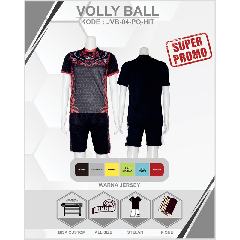 BAJU SETELAN KAOS JERSEY BOLA VOLLY Murah BONUS*) Kaos Polos Ready Stok 4PQ1
