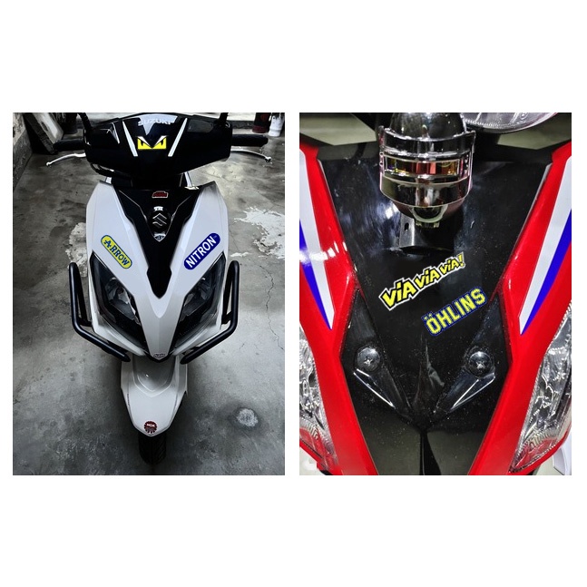 Stiker Strip Reflektif Bahan Vinyl Untuk Helm Motor YAMAHA Visor KTM Honda