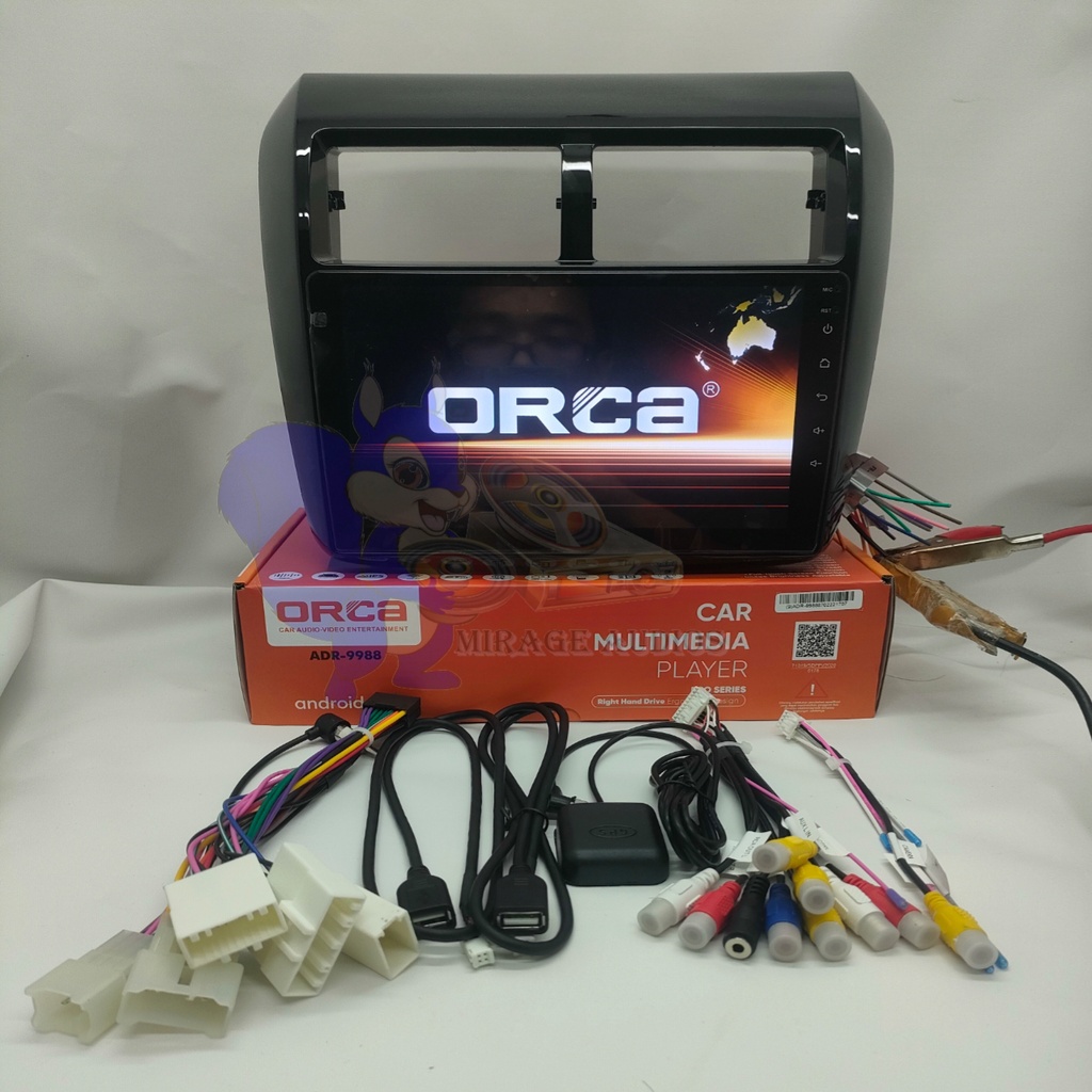 Head Unit Android Orca Eco series  Toyota Agya - Ayla 9 inch Plug And play-1