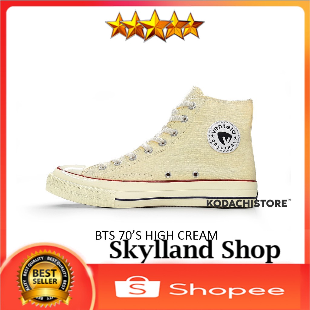 Sepatu Ventela Bts High Cream - Ventela Bts High Cream