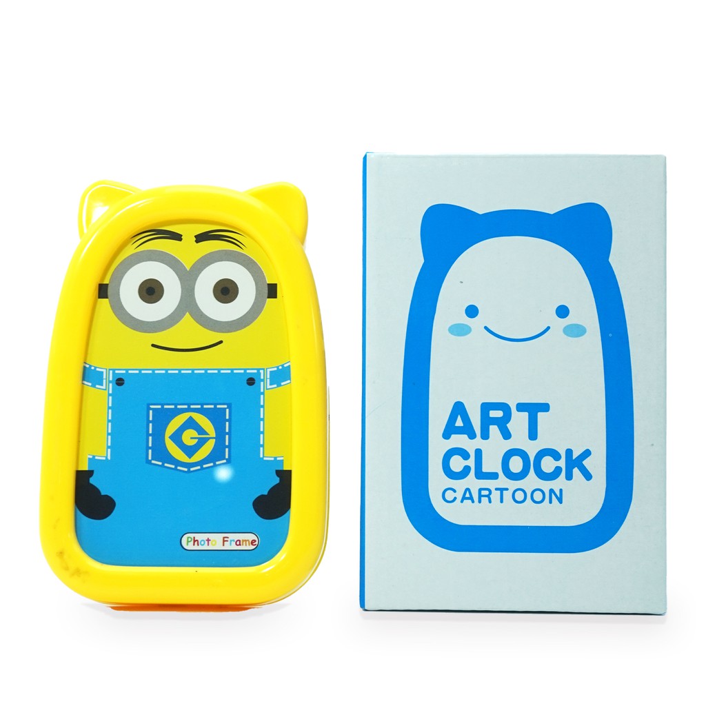 Frame Bingkai Foto Minion Pas Foto Kuning  Kaca Meja Murah Berkualitas
