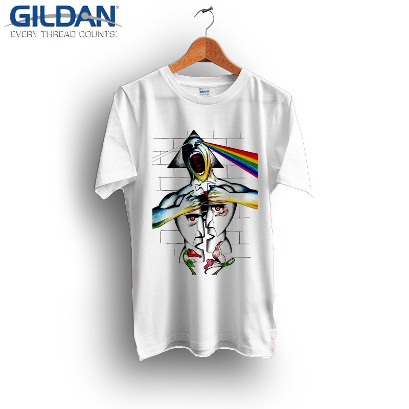 KAOS BAND PINK FLOYD TSHIRT ORIGINAL GILDAN SOFTSTYLE PINK 16