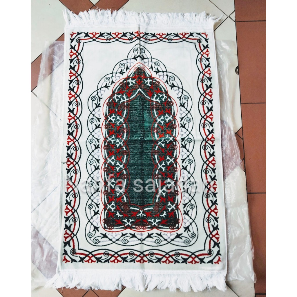 Sajadah Mahar Pernikahan Sajadah Turki Safatex Lurek Sajadah Turki Putih Kombinasi