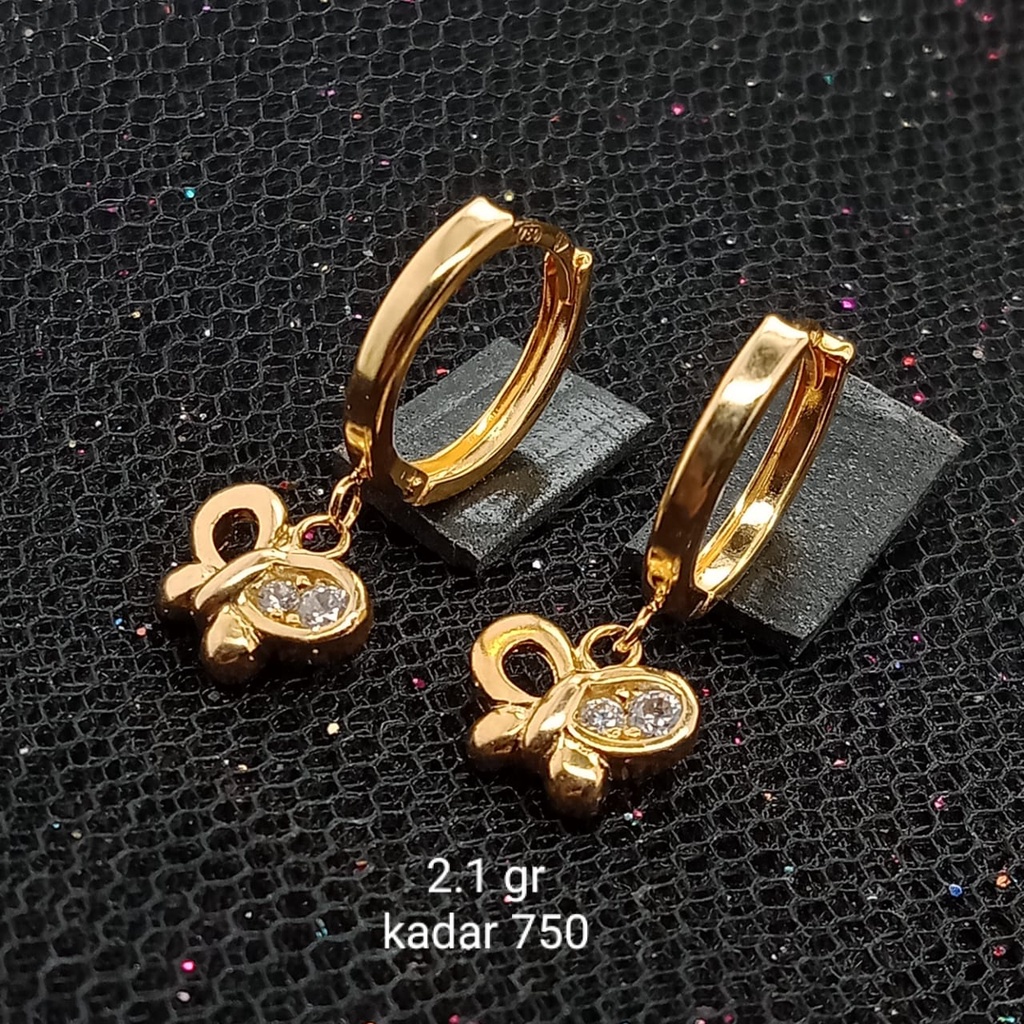 Anting Emas 17K - 2.1 gr Kadar 750 - ABS200000001