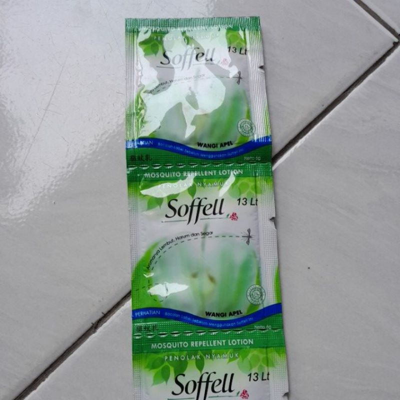 Soffell / Sofel Sachet lotion obat anti nyamuk  10 pcs ( 10 sachet )