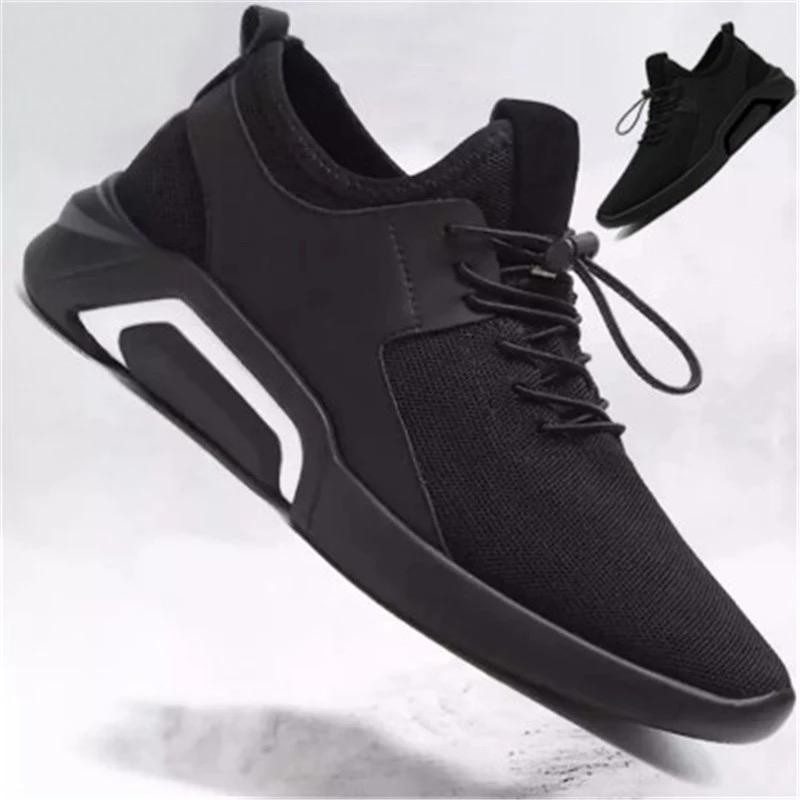 Sepatu Sneaker Pria Import / Sepatu Kasual Model Korea - Hitam