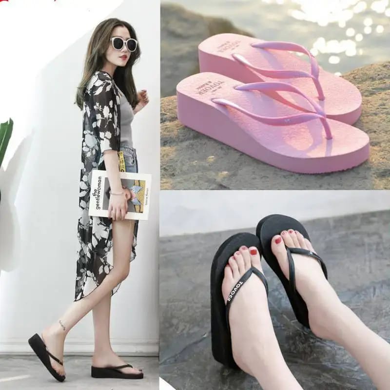 Sandal Wanita Wedges Japit Sendal Wedges Wanita Terbaru Murah