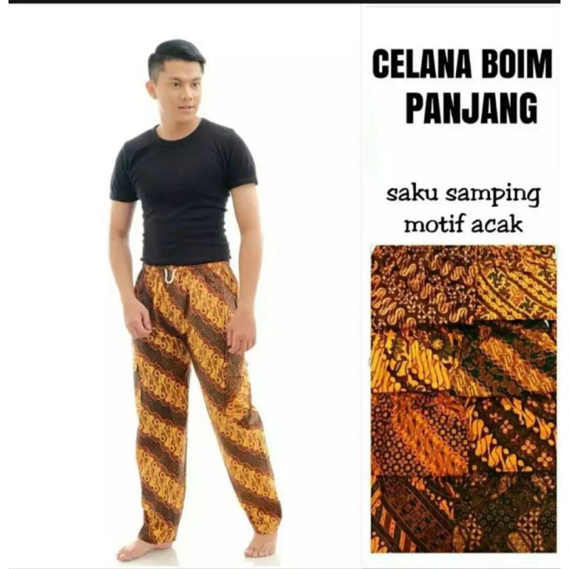 COD celana batik boim bahan katun adem // celana panjang batik dewasa // dengan 2 kantong kanan kiri