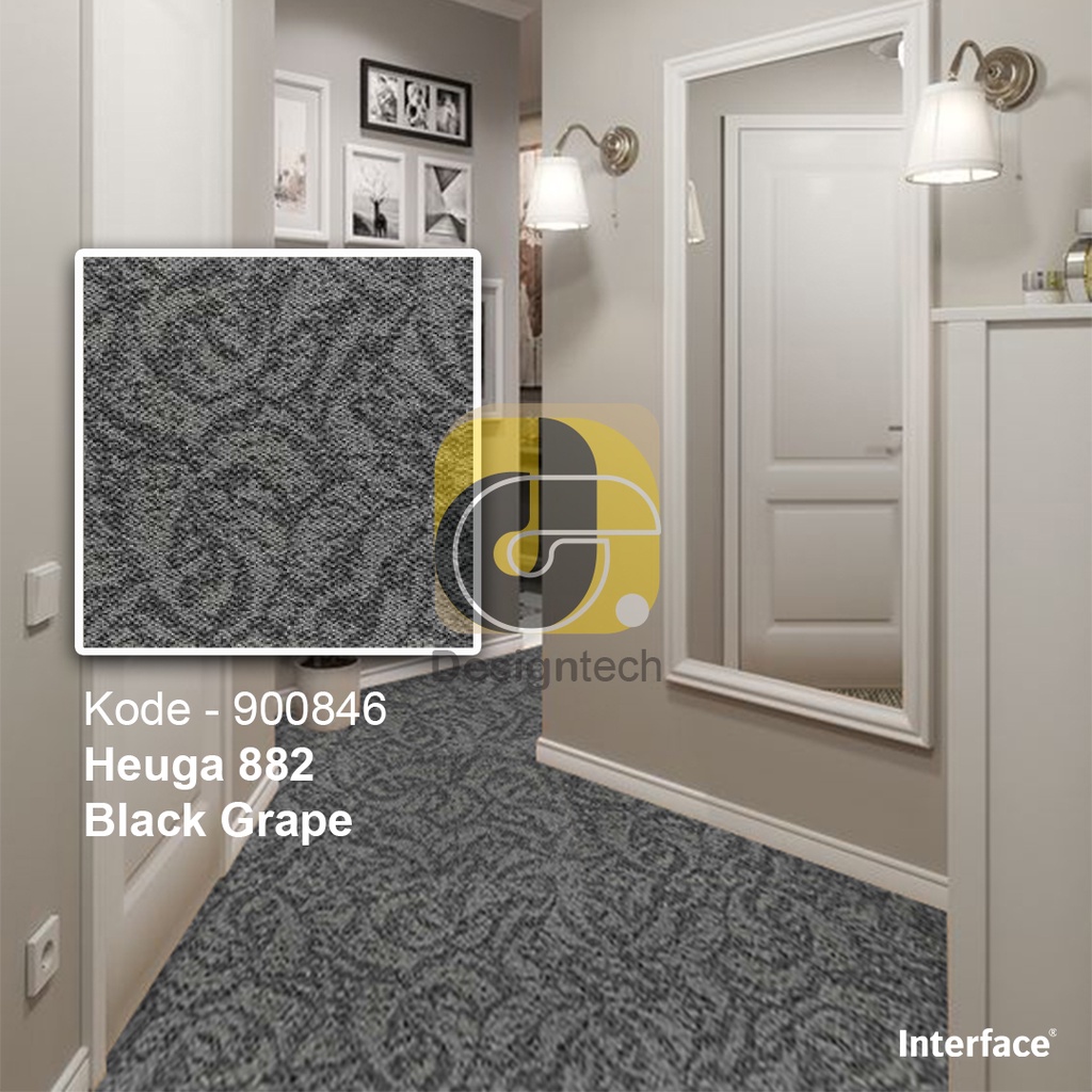Jual Karpet Tile Lantai Motif Uk. 50x50cm - Interface - Black Grape ...