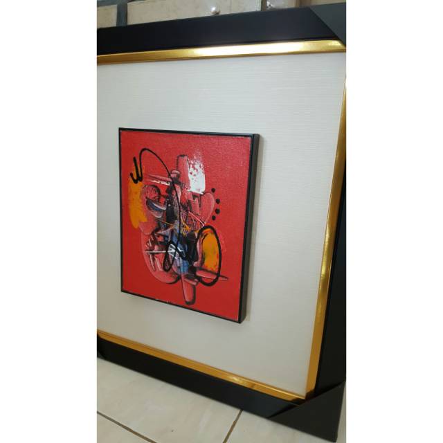 Lukisan kanvas abstrak 009