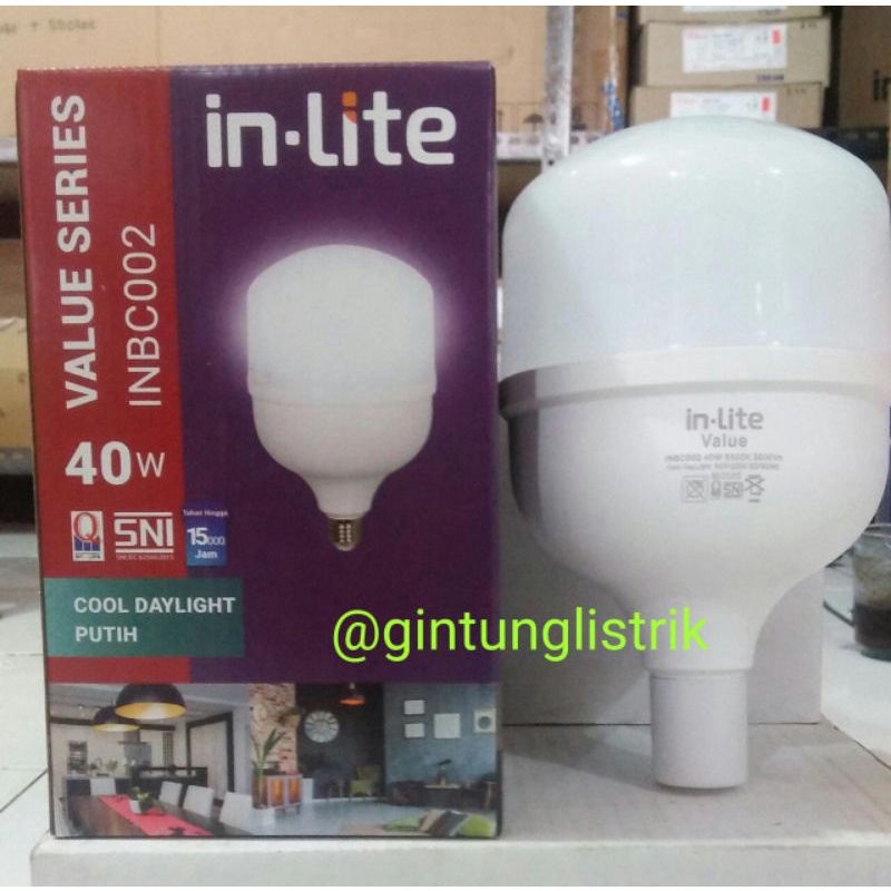 IN-LITE BULB 40W CAHAYA PUTIH