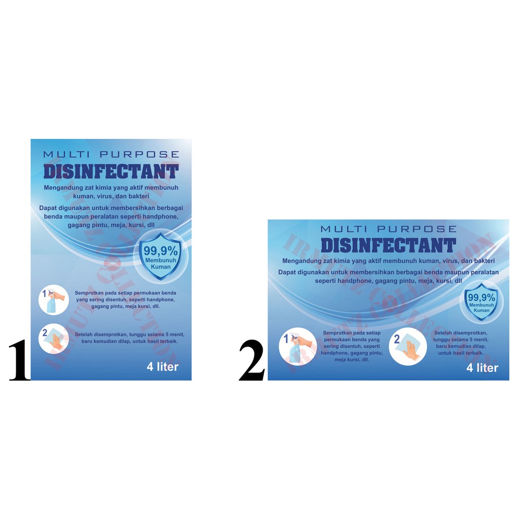 

Stiker Label Botol DISINFEKTAN