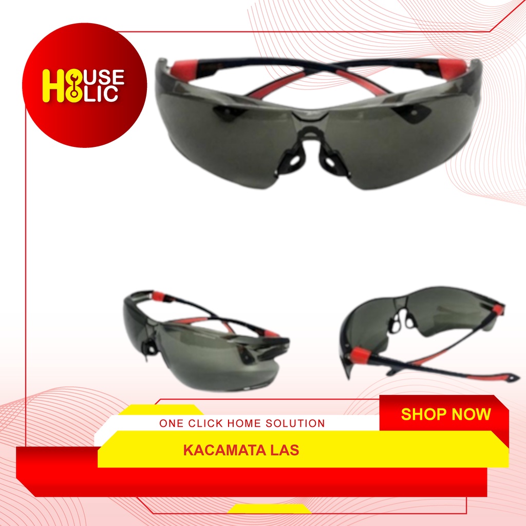 Safety Glasses Anti UV / Kacamata Gerinda Las Pelindung Kerja