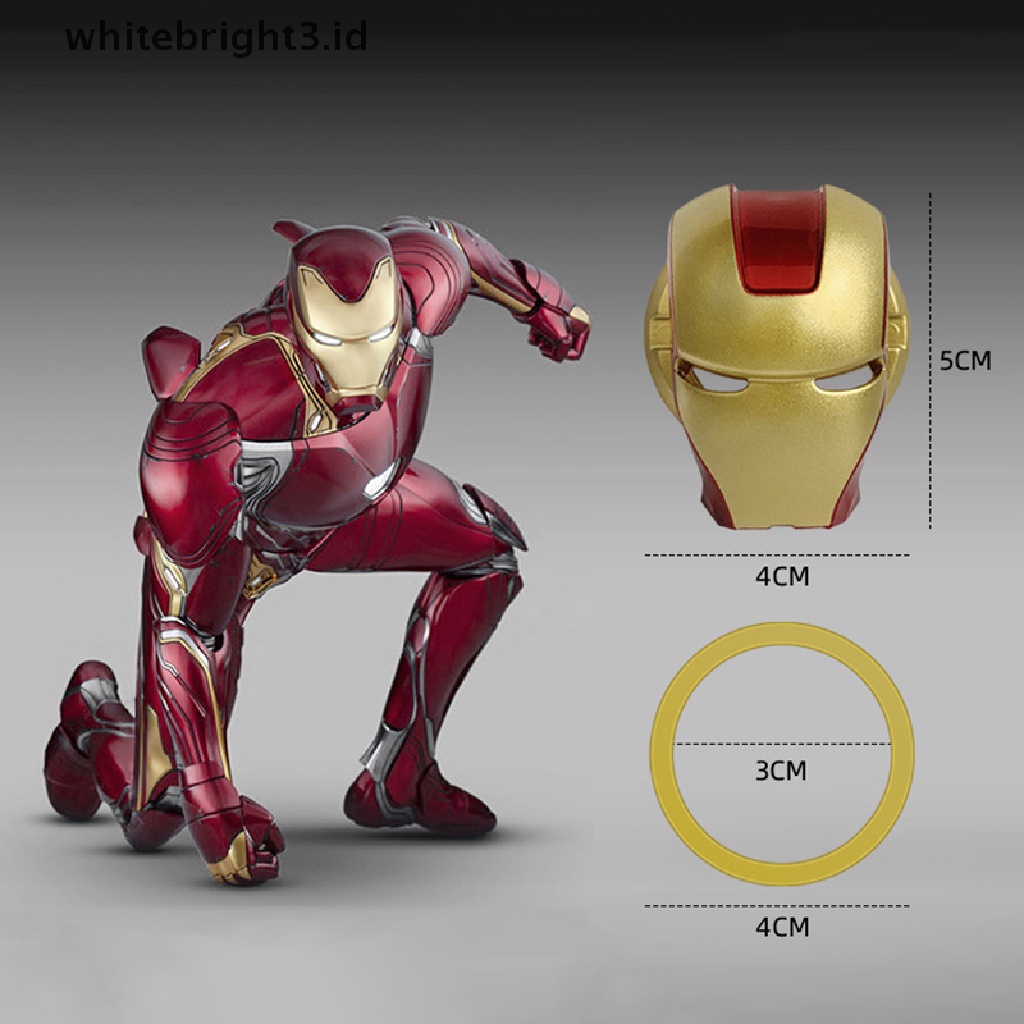 (whitebright3.id) Stiker Dekorasi Tombol Start Starter Mobil Satu Tombol