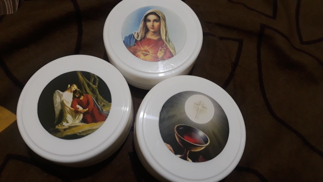 Wadah Rosario (piksis) | Plastik Ulir | Diameter 6cm