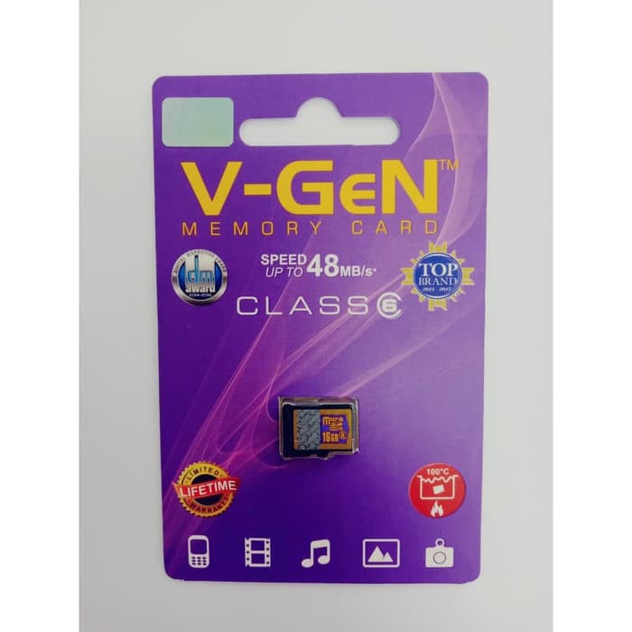 Micro SD VGEN 16 GB Class6 Memory Card Original