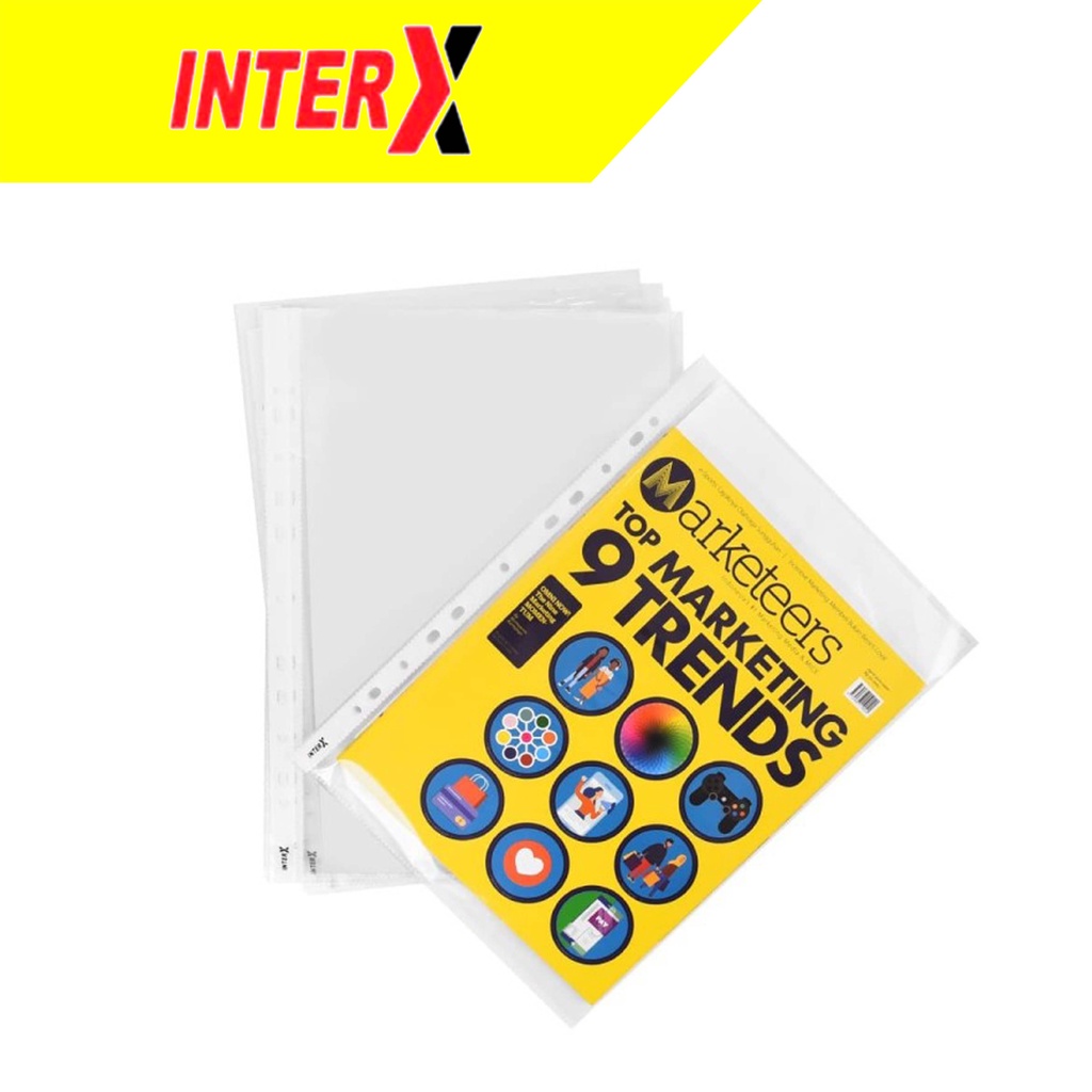 

InterX Sheet Protector Ordner F4 50 Micron SPX-100F (Pak isi 10 Lembar)