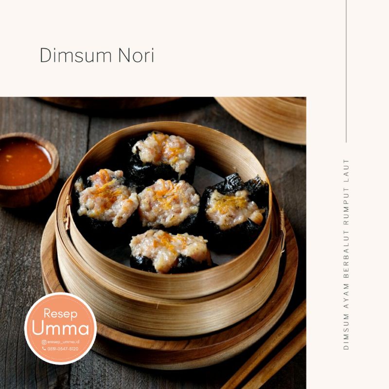 

dimsum nori premium size jumbo / dimsum ayam rumput laut / dimsum nori