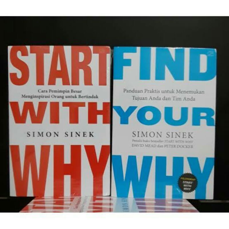 

paket 2 buku simon sinek - start with why & find your why (bahasa inggris)