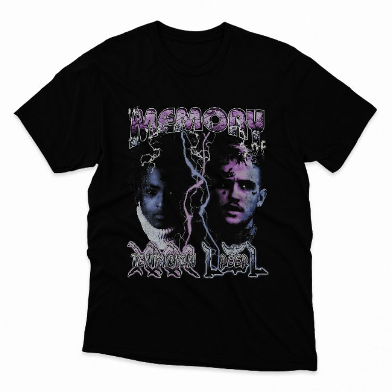 Baju kaos xxxtentacion x lil peep