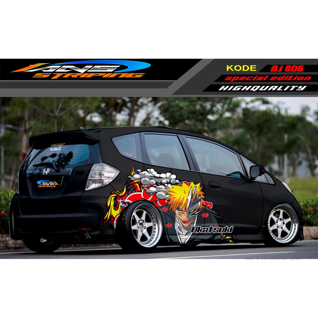 VARIASI STICKER MOBIL HONDA BRIO / JAZZ RS / MOBILIO / AGYA / YARIS / ATOS / STICKER MOBIL