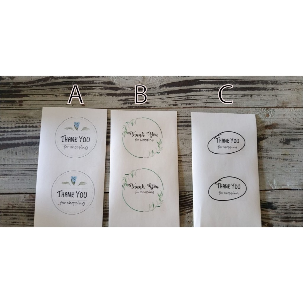 

(A6) (Sticker Thank You / Stiker Terimakasih / Segel Kemasan / Label Kemasan