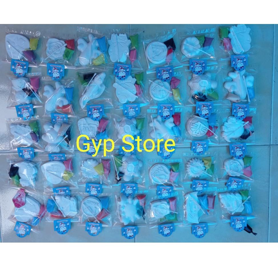

(Z9W2) ✯ Paket 20pcs Patung Cotonbud dan cat air //Ready@nih