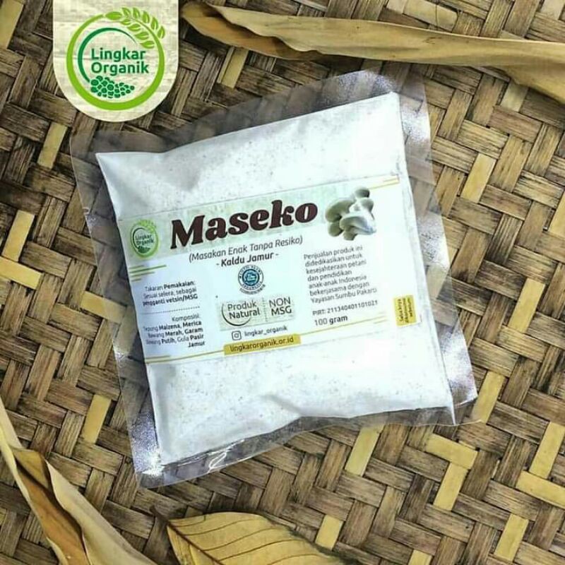 

kaldu jamur maseko refill 100g , botol 80g kaldu organik penganti vetsin