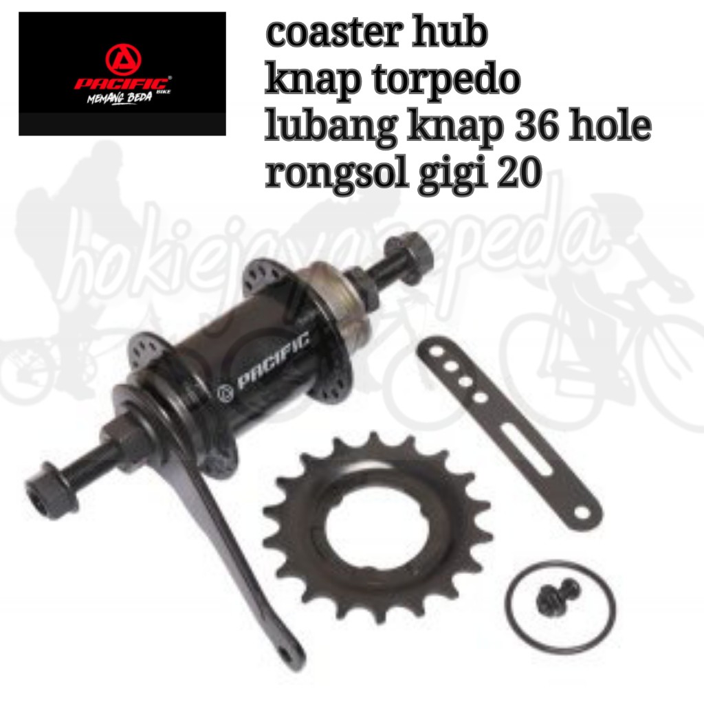 HUB / KNAP REM TORPEDO UNTUK SEPEDA BMX lubang 36 HOLE X 14G(jari2 kecil) GIGI/RONGSOL 18T